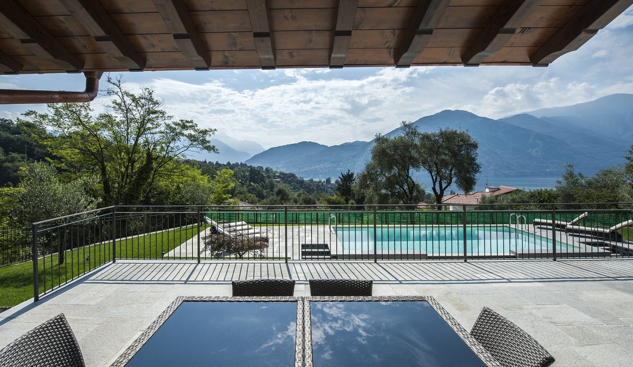 Terrasse - Comer See Tremezzo freistehende Villa mit Schwimmbad, Garten und Seeblick