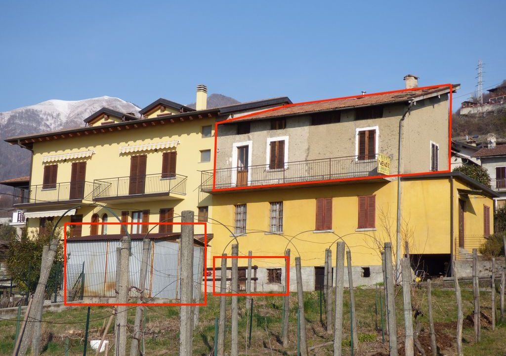 Comer See Vercana Wohnung mit Balkon und Seeblick
