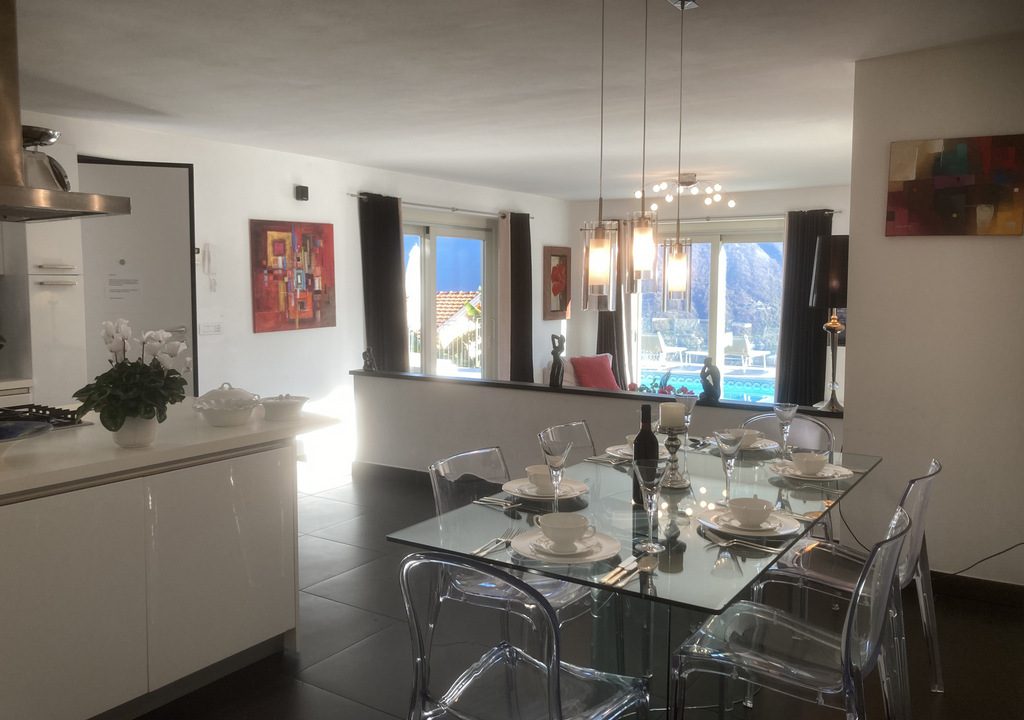 Comer See Argegno Villa mit Pool, Garten und Seeblick