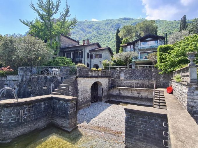 Comer See Bellagio Luxus Villa mit Bootshaus