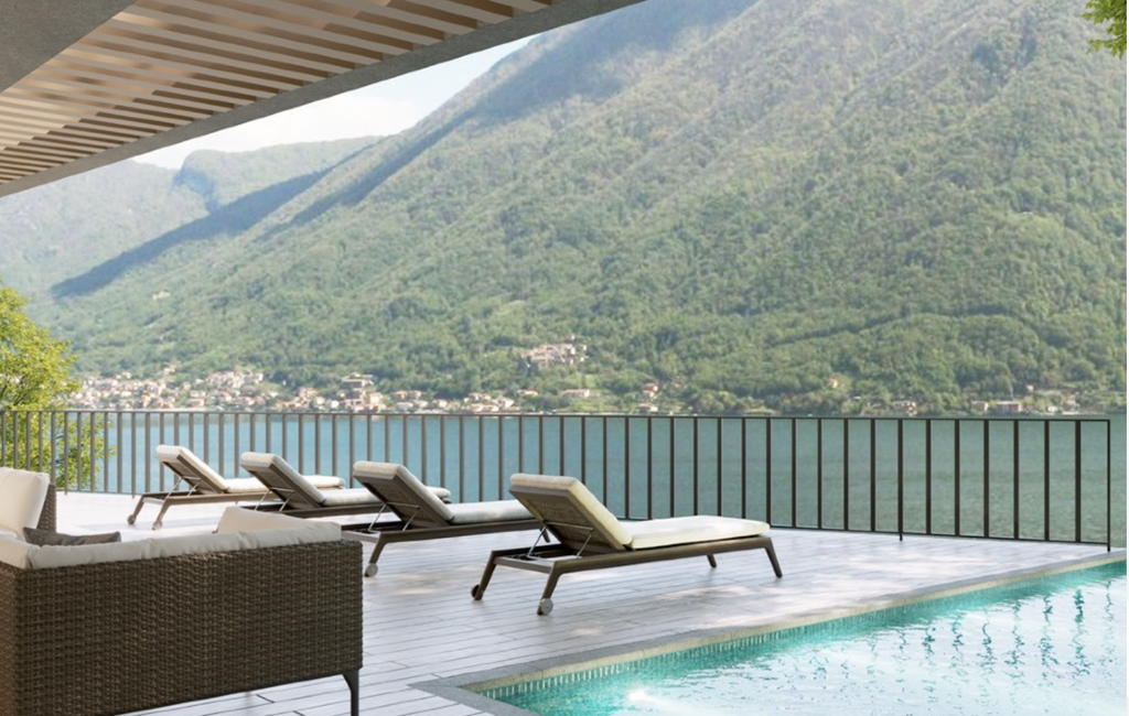Comer See Argegno Moderne Villa mit Schwimmbad, Terrassen und Seeblick