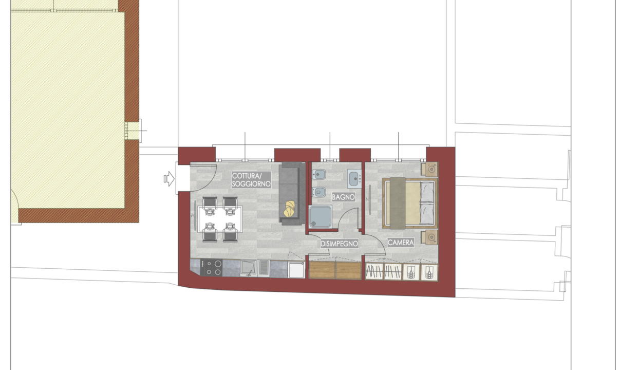 Comer See Wohnung mit Garten Gera Lario