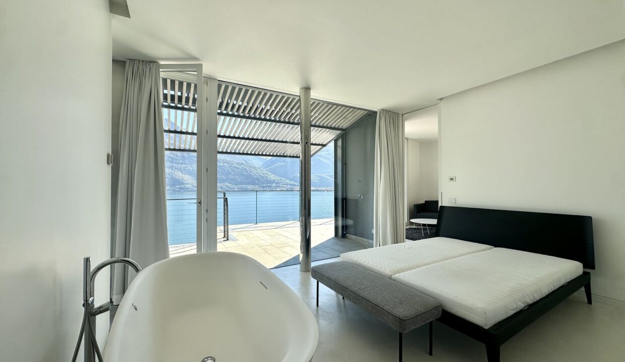 Comer See Moderne Wohnung in Cremia mit Terrassen