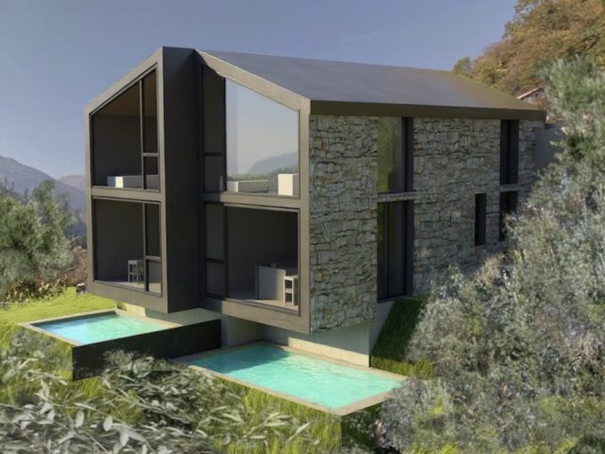 Villen am Comer See in Gravedona ed Uniti mit Seeblick