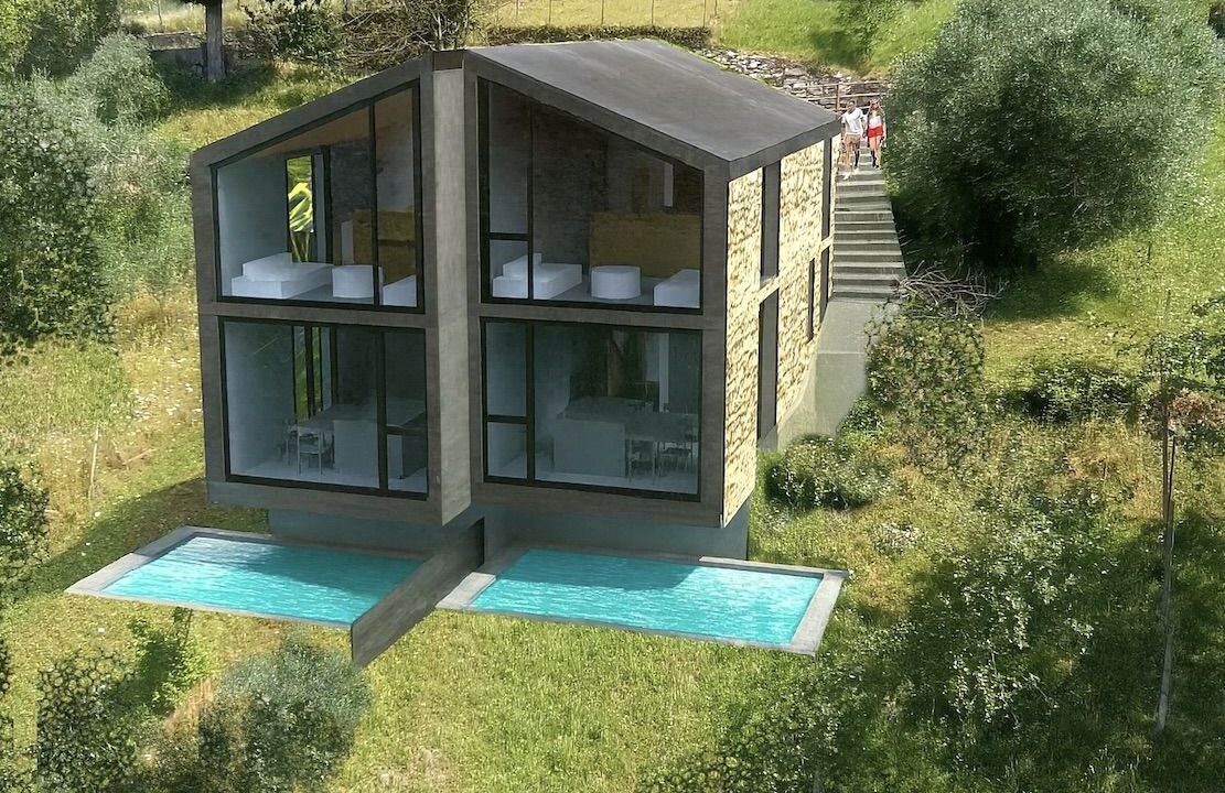 Villen am Comer See in Gravedona ed Uniti mit Seeblick