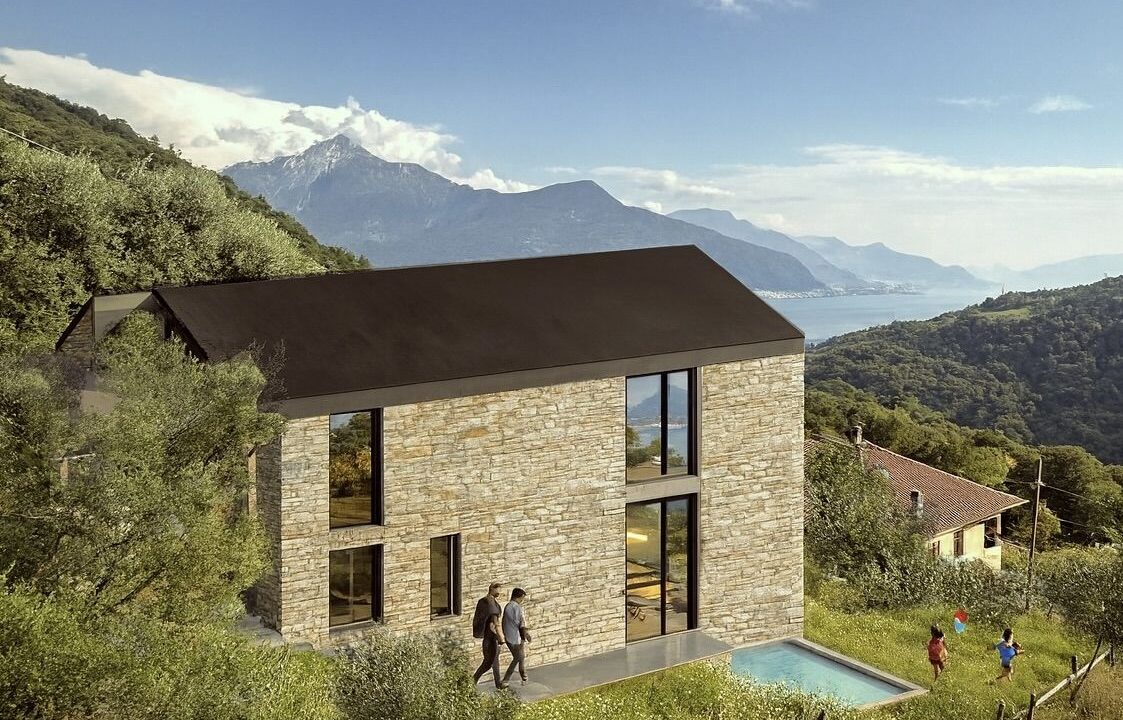 Villen am Comer See in Gravedona ed Uniti mit Seeblick