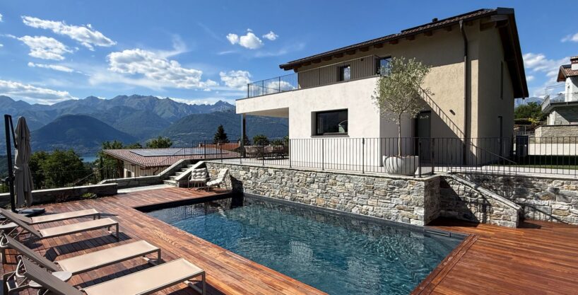 Comer See Colico Villa mit Schwimmbad und Garten