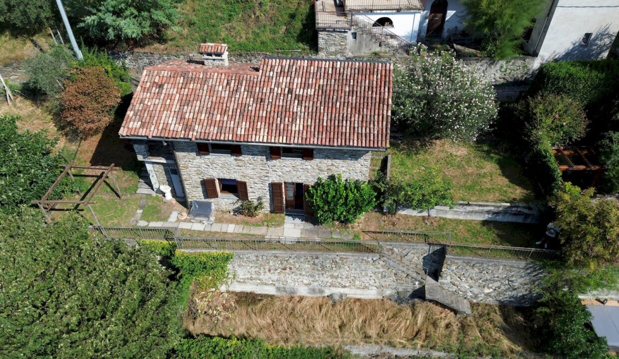 Comer See San Siro Natursteinhaus mit Garten und Seeblick